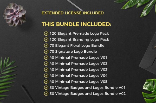 Premade Logos Mega Bundle Buy Premade logos for sale 640 Premade Logos Mega Bundle - Image 2