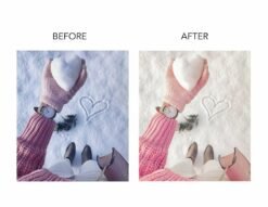 Alternative view of Pink Christmas Lightroom Mobile Presets