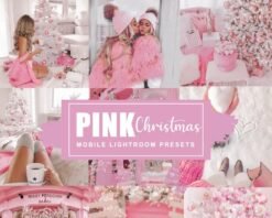 Pink Christmas Lightroom Mobile Presets