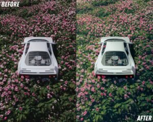Alternative view of Bright Greens Car Lightroom Presets Pack