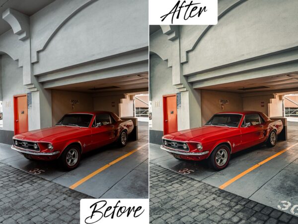 Red Car Lightroom Preset 12 Red Car Presets Mobile & Desktop - Image 5