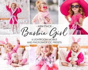 Barbie Girl Lightroom Presets Mobile Presets Pink Presets Desktop Presets