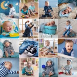 Alternative view of Newborn Lightroom Presets Mobile and Desktop Family Presets