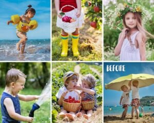 Alternative view of Summer Kids Lightroom Presets Mobile and Desktop Presets