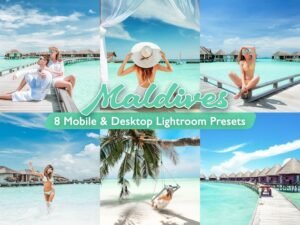 Maldives Lightroom Mobile Presets Desktop Presets Tropical beach
