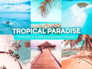 Tropical Paradise Lightroom Mobile Presets Desktop Presets Travel Presets