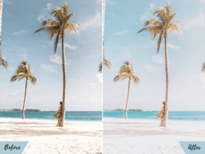 Alternative view of Beach Bliss Lightroom Mobile Presets Desktop Presets lifestyle presets
