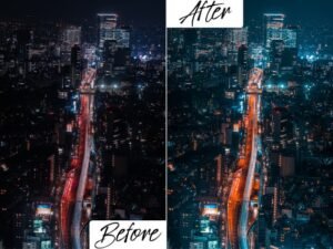 Alternative view of Long Exposure Lightroom Presets Street Night Car Travel Mobile and Desktop