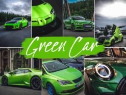Green Car Lightroom Presets Mobile and Desktop Preset