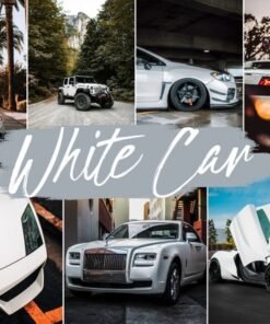 White Car Lightroom Presets Mobile and Desktop White Vehicle Automotive Preset