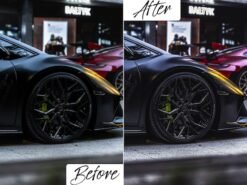 Alternative view of Black Car Lightroom Presets Mobile and Desktop Rich Black Car Preset