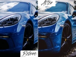 Alternative view of Blue Car Lightroom Presets Mobile and Desktop Car Filter Preset