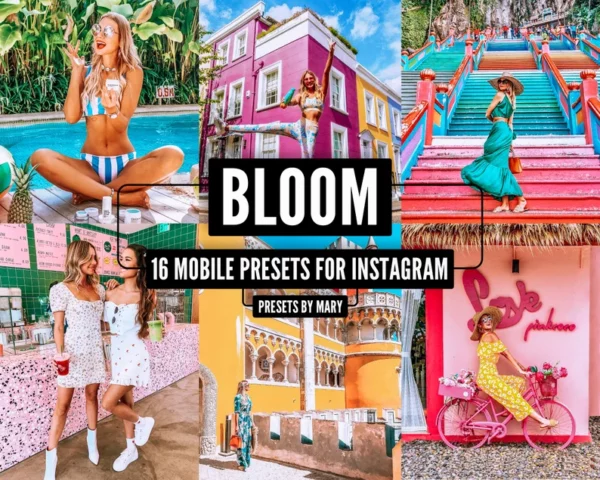 Bloom Travel Blogger Lifestyle Vibrant Instagram Lightroom Presets