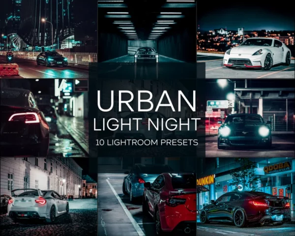 Urban Light Night Car Lightroom Preset Pack