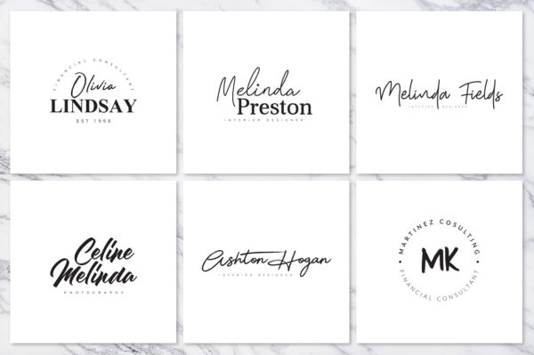 Elegant Logo Design Premade Logo Pack 120 Elegant Premade Bundle - Image 12