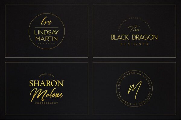 Elegant Logo Design Premade Logo Pack 120 Elegant Premade Bundle - Image 4