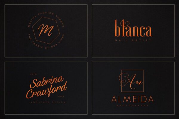 Elegant Logo Design Premade Logo Pack 120 Elegant Premade Bundle - Image 3