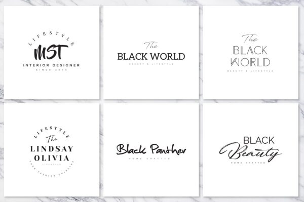 Elegant Logo Design Premade Logo Pack 120 Elegant Premade Bundle - Image 10