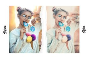 Alternative view of Candy Pink Lightroom Presets Mobile and Desktop Presets