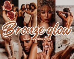 Bronze Glow Lightroom Presets Mobile and Desktop Golden Blogger Presets