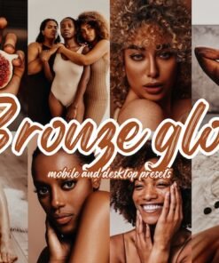 Bronze Glow Lightroom Presets Mobile and Desktop Golden Blogger Presets