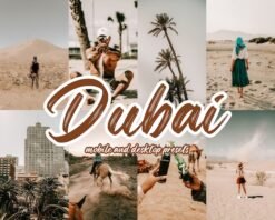 Dubai Lightroom Presets Mobile and Desktop Desert Brown Filters Presets