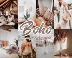 Boho Lightroom Presets Mobile and Desktop Beige Instagram Aesthetic Presets