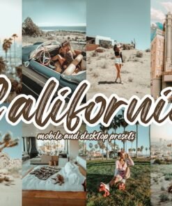 California Lightroom Presets Mobile and Desktop LA Instagram Aesthetic Presets
