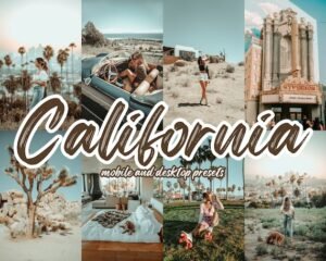 California Lightroom Presets Mobile and Desktop LA Instagram Aesthetic Presets