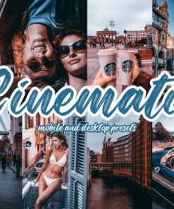 Cinematic Lightroom Presets Mobile and Desktop Cinema Blogger Presets