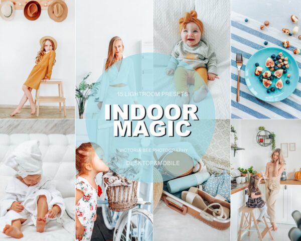 20 Mobile Lightroom Presets INDOOR MAGIC for Desktop and Mobile Lightroom