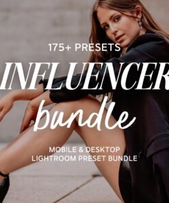 175+ INFLUENCER Bundle Lightroom Presets Natural Aesthetic Lifestyle Photo Editing Instagram Filter