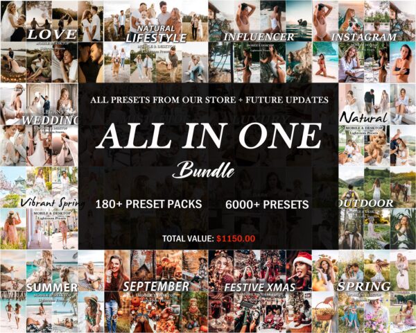 Lightroom Presets Bundle 6000+ Summer Presets Mobile Preset, Creamy Preset, Bohemian Vintage Preset, Film Preset, Natural Instagram Filter - Image 2