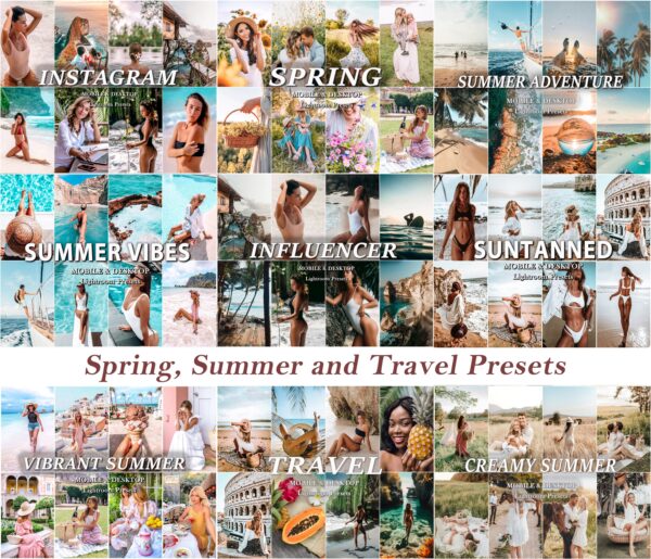 Lightroom Presets Bundle 6000+ Summer Presets Mobile Preset, Creamy Preset, Bohemian Vintage Preset, Film Preset, Natural Instagram Filter - Image 4