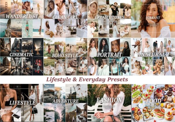 Lightroom Presets Bundle 6000+ Summer Presets Mobile Preset, Creamy Preset, Bohemian Vintage Preset, Film Preset, Natural Instagram Filter - Image 3