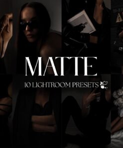 10 MATTE Mobile LIGHTROOM Presets, Aesthetic Presets, Minimal Presets Dark Moody Presets, Fashion Presets, Luxury Presets, Lifestyle Preset