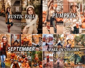 Alternative view of AUTUMN Lightroom Presets more than 850 Presets Fall Presets Bundle