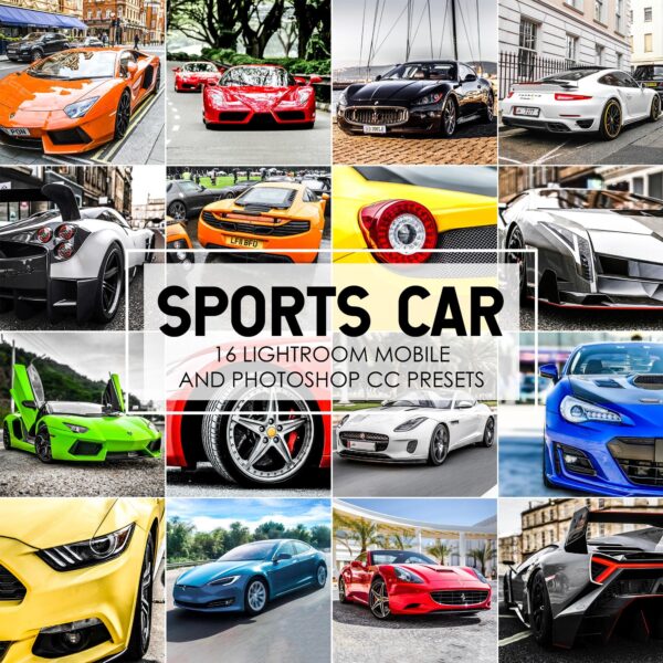 SPORTS CAR LIGHTROOM PRESETS Cars Photography Presets