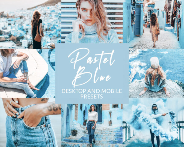 Pastel Blue Lightroom Presets for Mobile And Desktop Pastel Blue Presets