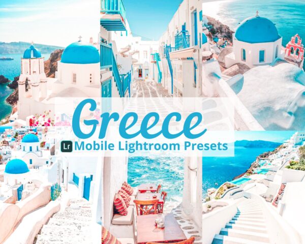 8 Greece Presets lightroom Travel Presets Summer Presets