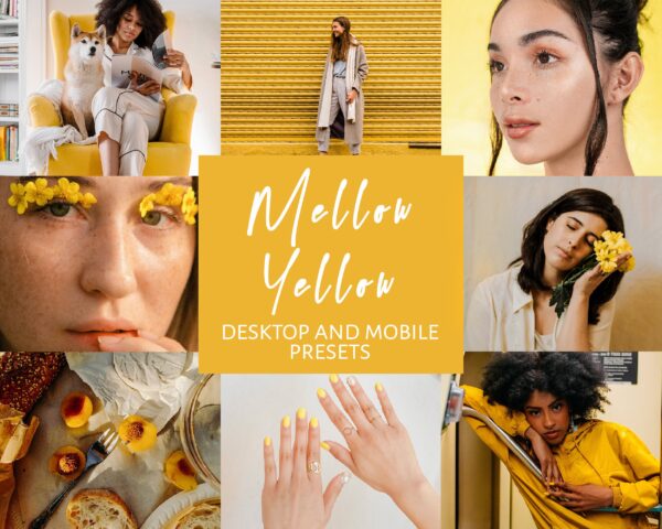 Mellow Yellow Lightroom Presets for Mobile And Desktop Golden Yellow Presets ideal for Autumn shots