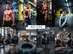 Alternative view of Fitness and Gym Lightroom Presets Mobile and Desktop Mood Filters Health Blogger Presets
