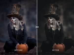 Alternative view of Halloween Lightroom Presets AUTUMN Presets Warm Moody Presets