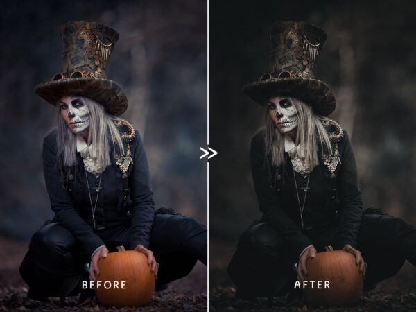 Halloween Lightroom Presets AUTUMN Presets Warm Moody Presets - Image 2