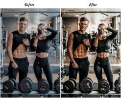 Alternative view of Fitness Lightroom Presets Gym Sports presets