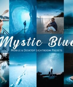 Blue Lightroom Presets for Mobile and Desktop Mystic Blue Presets Travel Presets