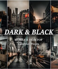 Urban Black Lightroom Presets Desktop And Mobile Preset Dark Elegant Faded Presets