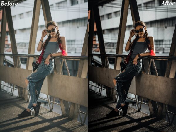 Urban Black Lightroom Presets Desktop And Mobile Preset Dark Elegant Faded Presets - Image 6