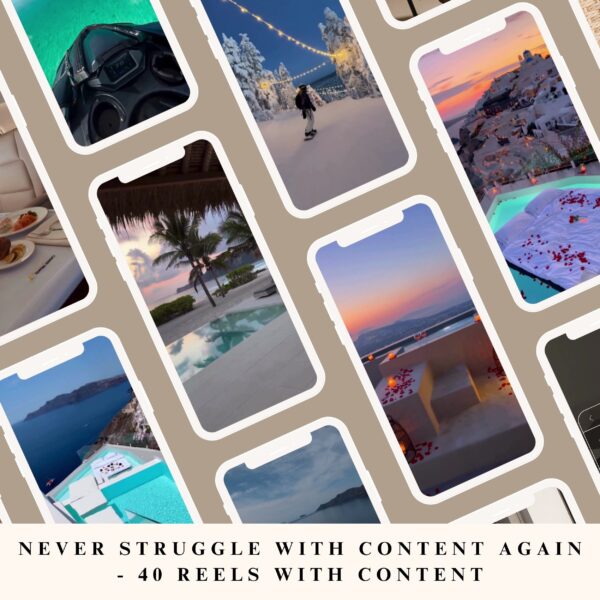 Faceless Travel Reels Luxury Travel Videos Master Resell Rights Travel Influencer Canva Templates - Image 6