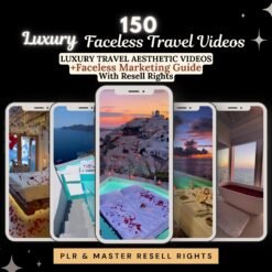 Alternative view of Faceless Travel Reels Luxury Travel Videos Master Resell Rights Travel Influencer Canva Templates